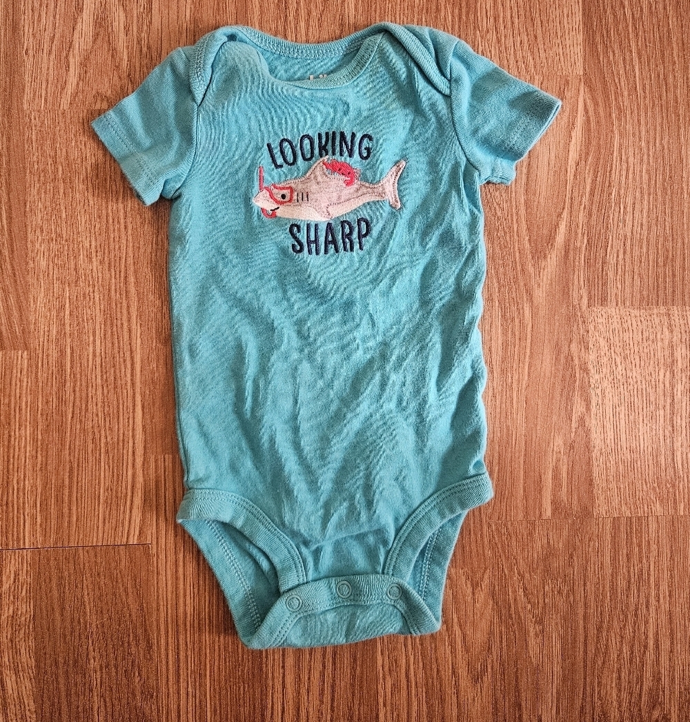 Carter's Blue 'Looking Sharp' Bodysuit